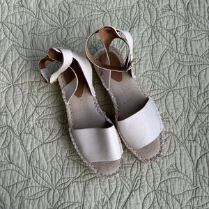 H&M White Espadrille Sandals